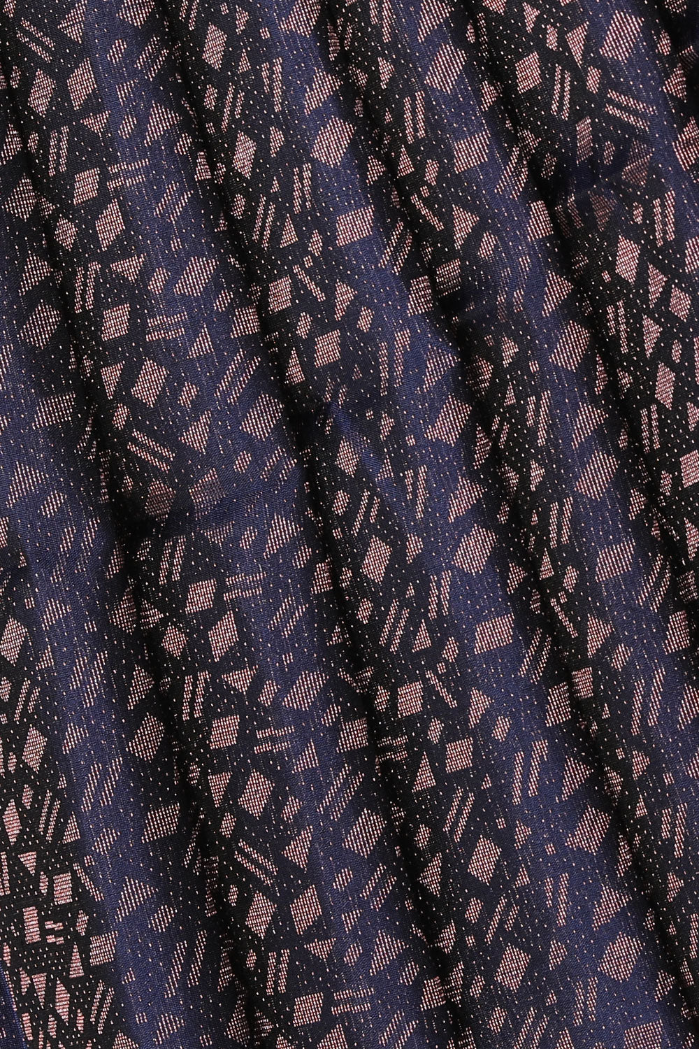 Kalanjali Gorgeous Navy Blue Saree – Women's - view 2