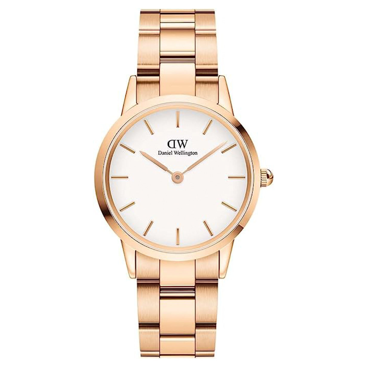 Daniel Wellington Iconic Link Rose Gold – White