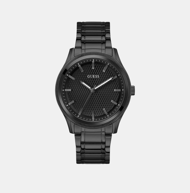 Guess Dex Men Quartz Black Dial Analog Stainless Steel Watch GW0626G3