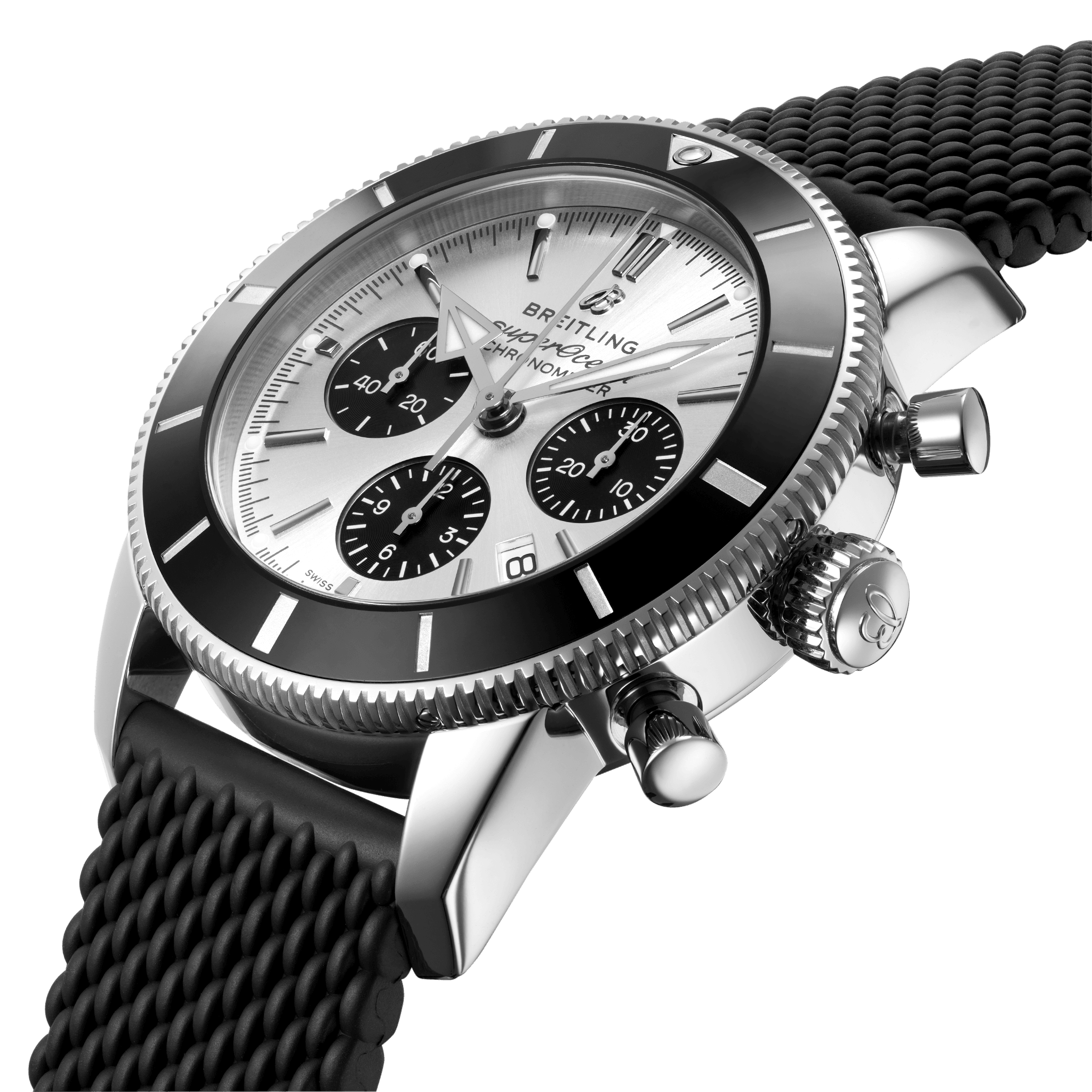 Breitling Superocean Heritage B01 Silver Dial Men 44mm