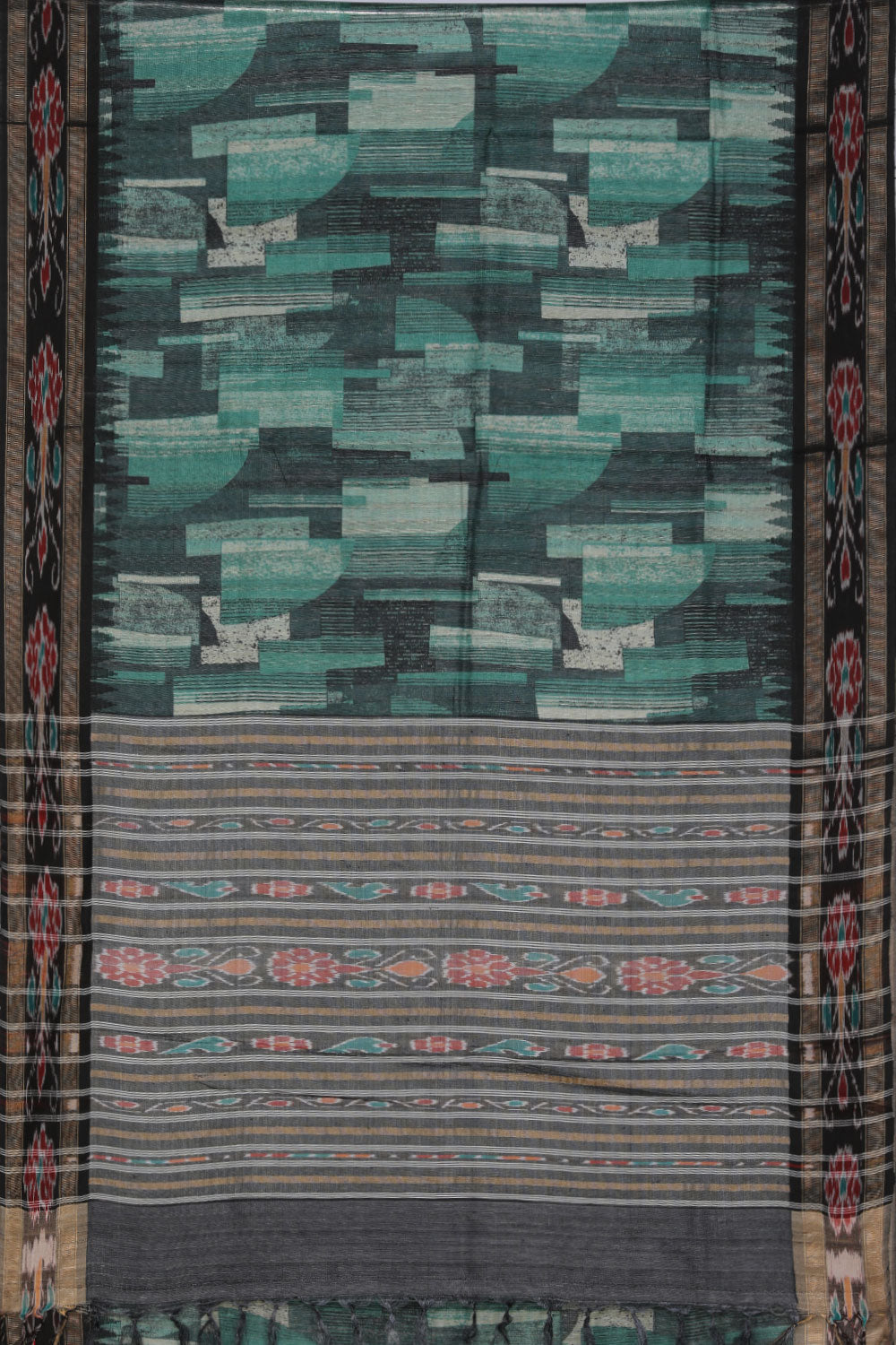 Kalanjali Gorgeous Green Saree – Women's - view 3