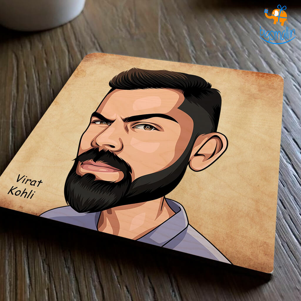 Bigsmall_cc Virat Kohli Wooden Coasters - view 3