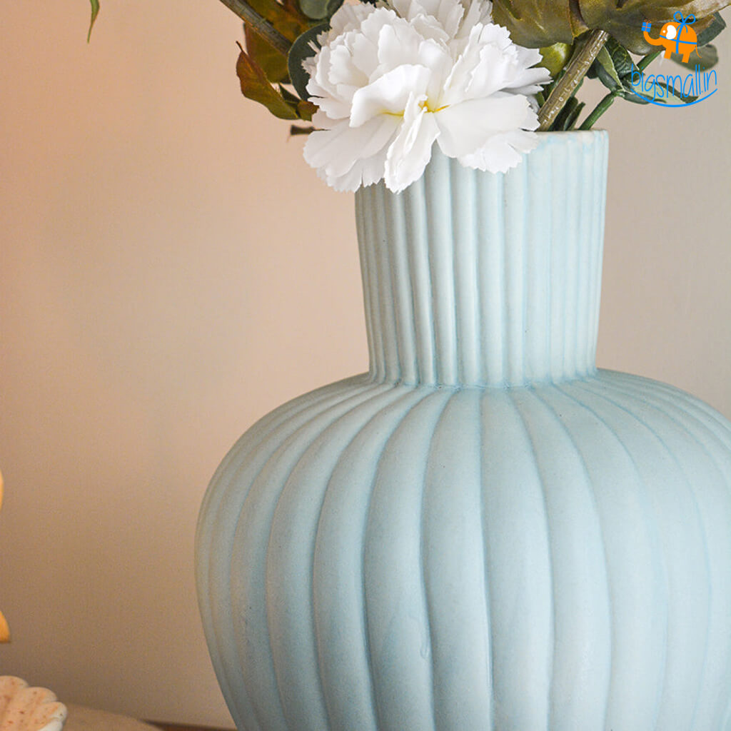 Hollyhock Victorian Ceramic Vase - view 9
