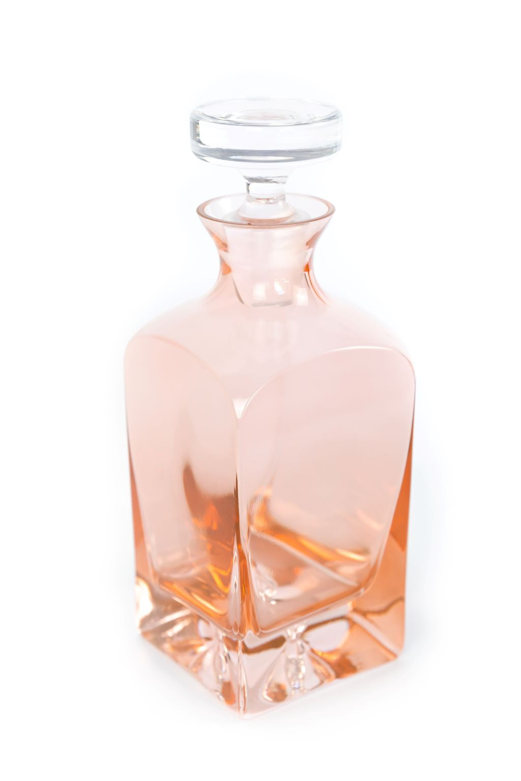 Estelle Colored Glass Estelle Colored Decanter- Heritage {Blush Pink} - view 3