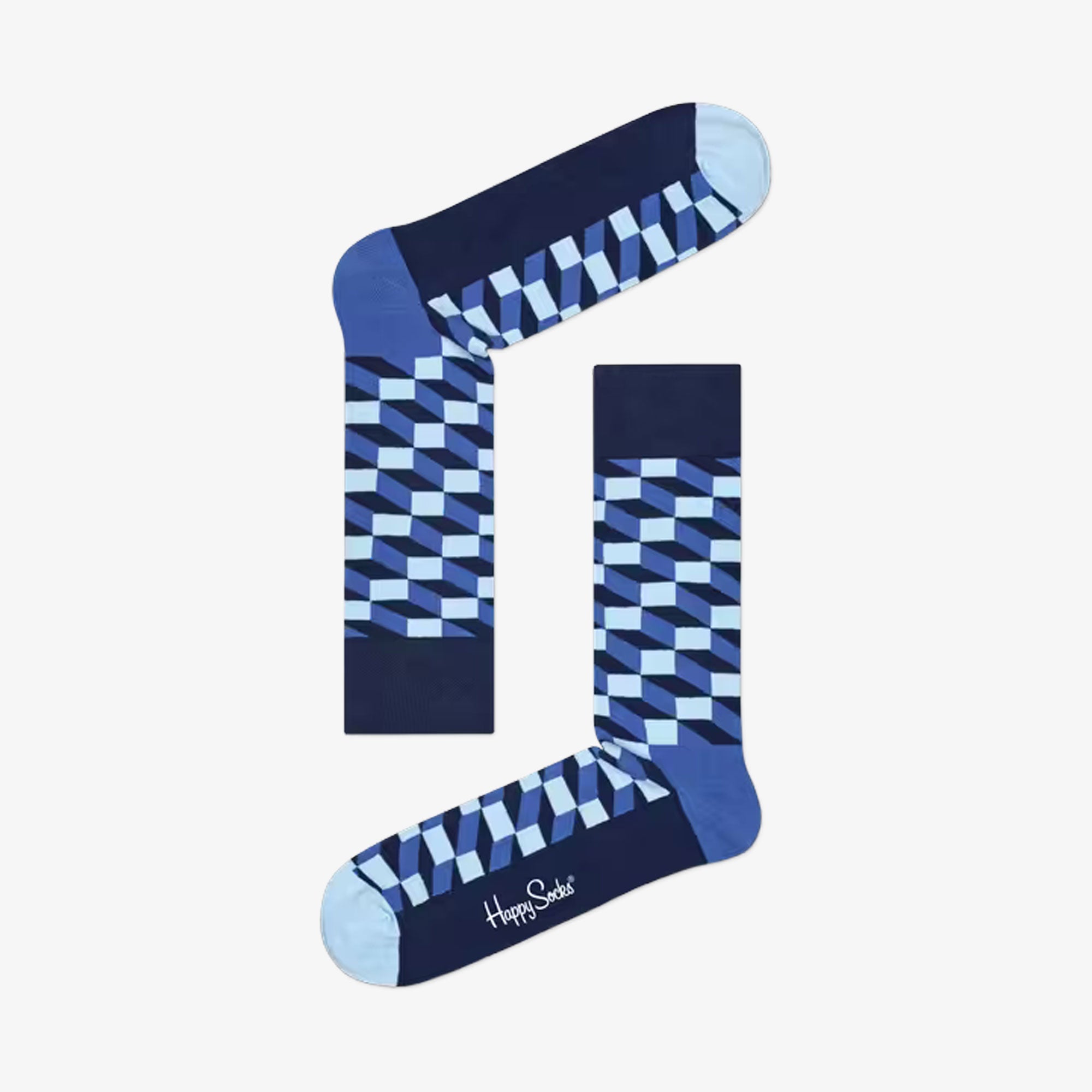 Happy Socks | FILLED OPTIC SOCK { NAVY