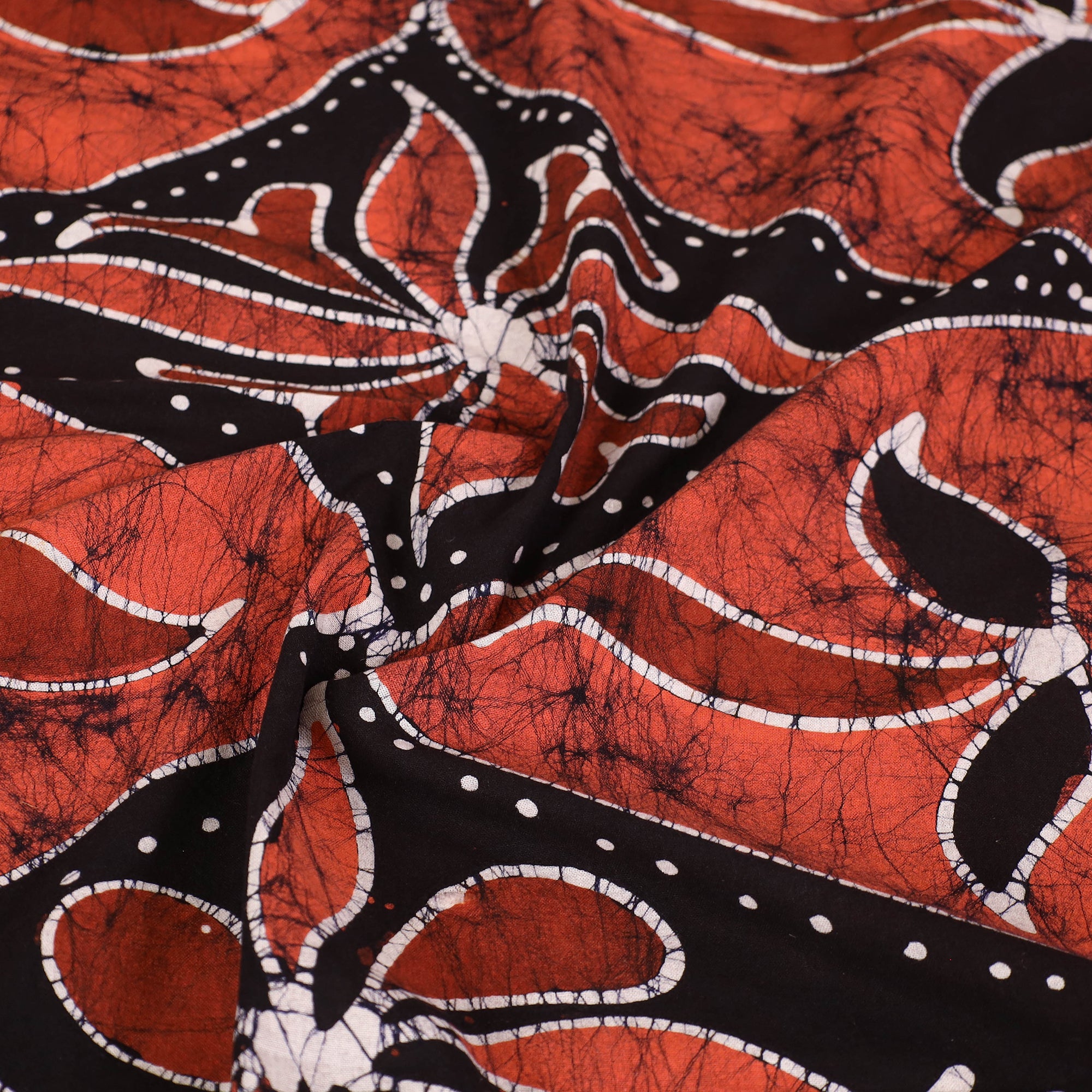 KACHCHH JI CHHAAP Black - Hand Batik Printed Cotton Single Bed Cover (96 x 59 in) 29 - view 5