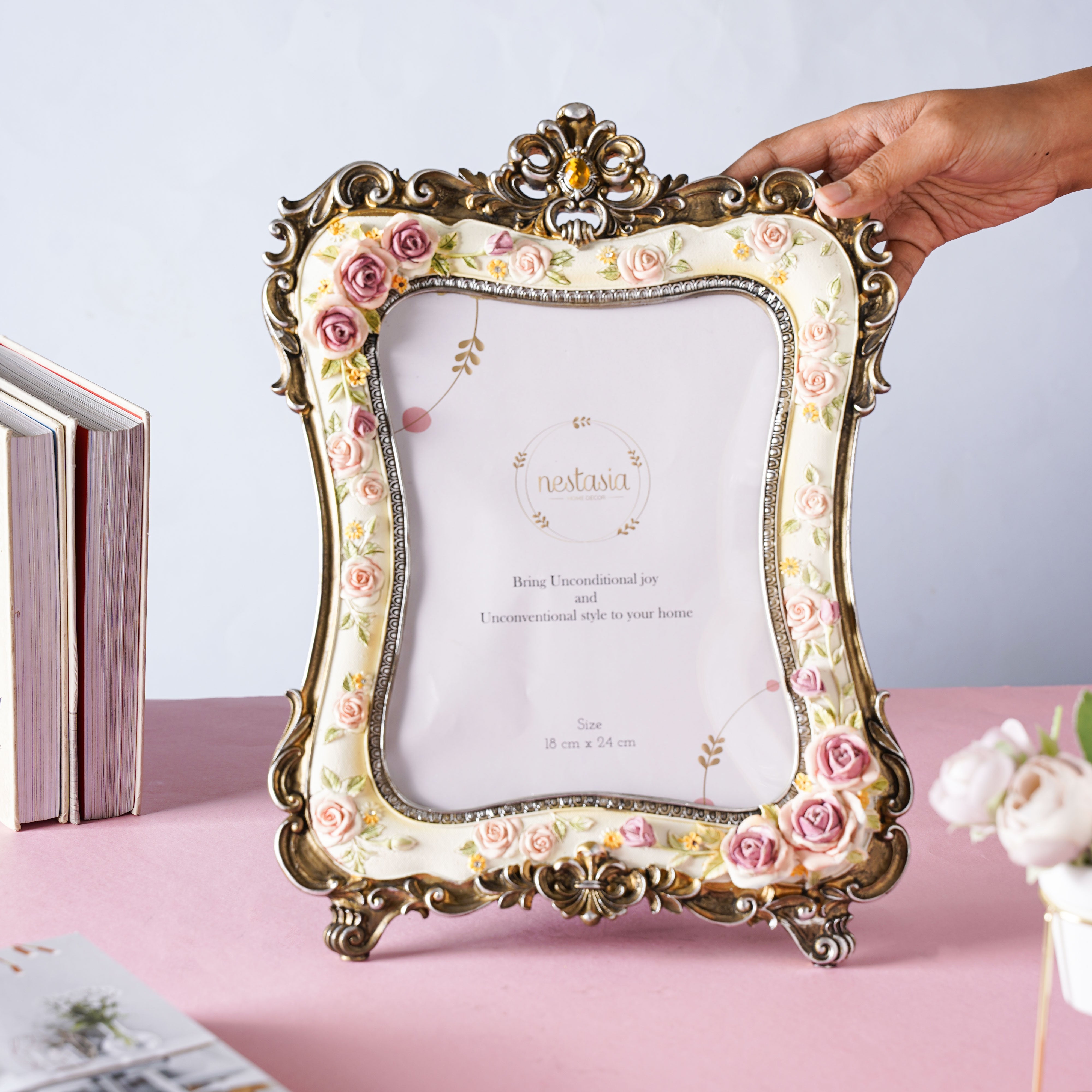Nestasia Floral Antique Photo Frame - view 2