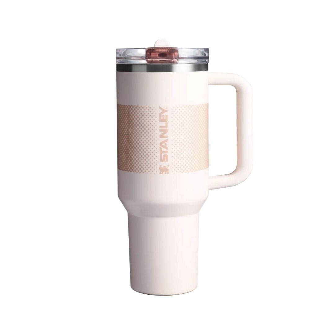 HYPE ELIXIR Stanley Quencher ProTour Flip Straw Tumbler | 40 OZ Rose Quartz Fade