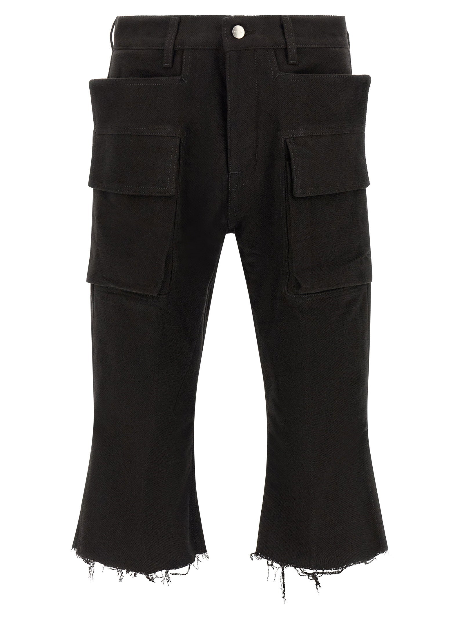 Rick Owens Cargo Bolan Cutoffs Pants – 100% cotton