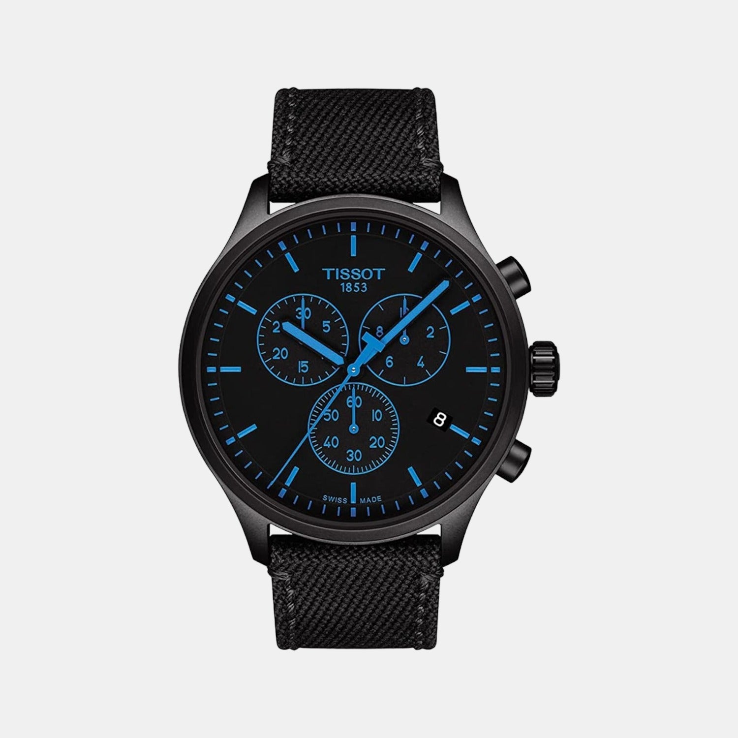 Tissot Chrono Xl Men Quartz Black Dial Chronograph Leather Watch T1166173705100