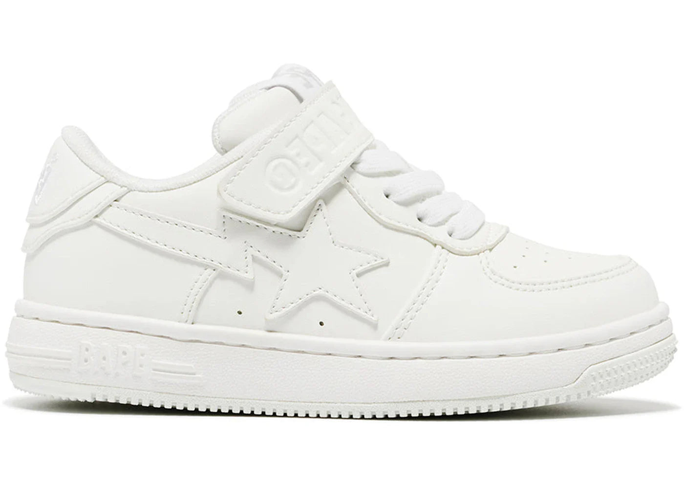 Sta low 1 – A Bathing Ape Bape Sta Low #1 Triple White (PS)