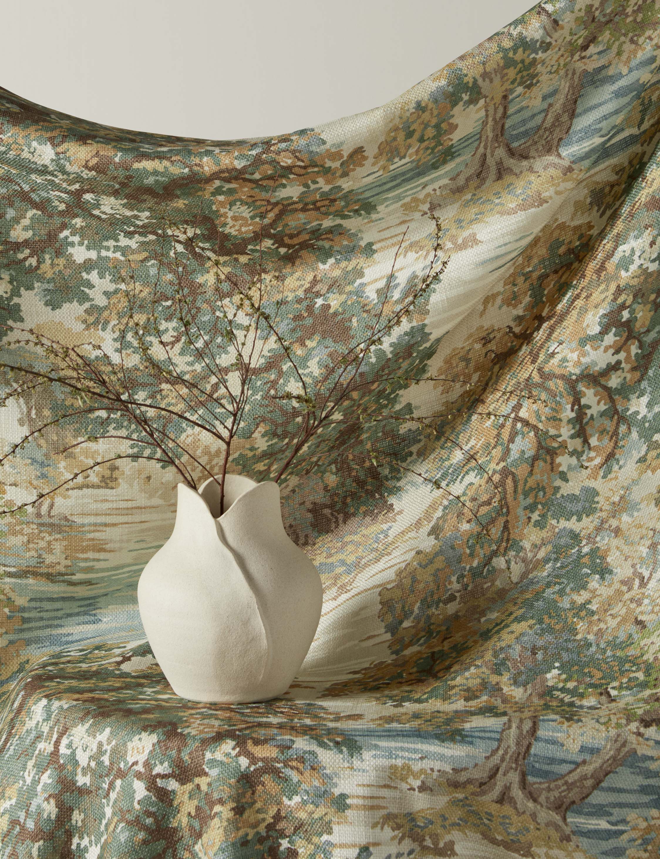 Lulu and Georgia Ancient Canopy Viscose Fabric by Morris & Co.