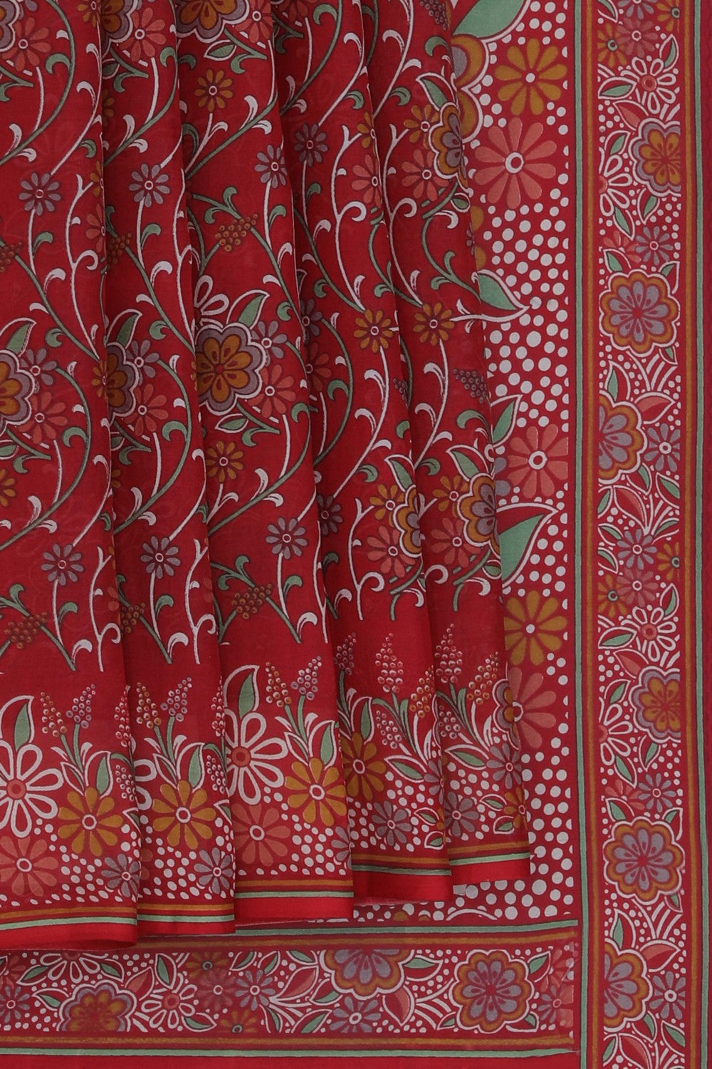 Kalanjali Floral Printed Silk Saree – Women's