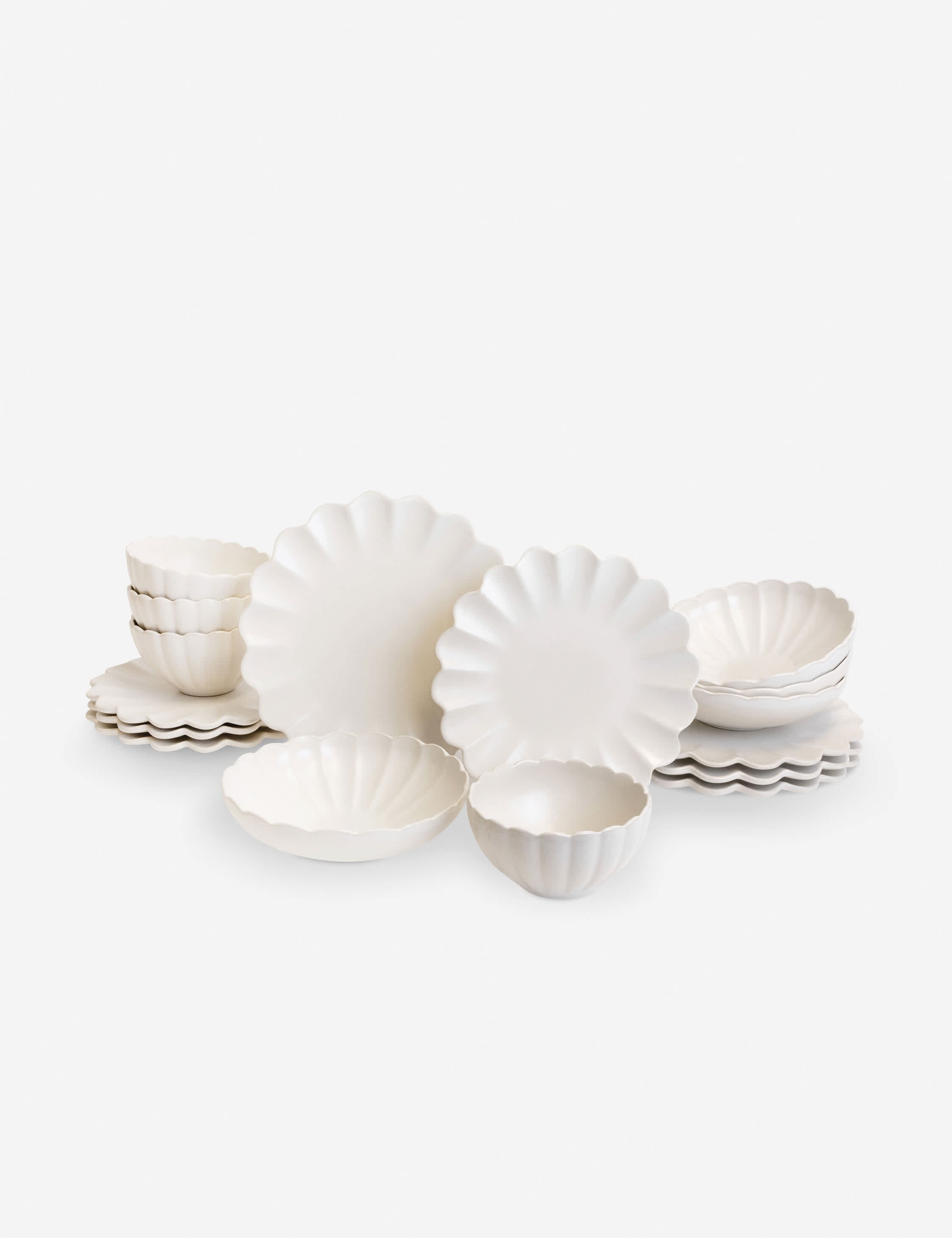 Lulu and Georgia Dahlia Stoneware Dinnerware by Lemieux et Cie - view 2