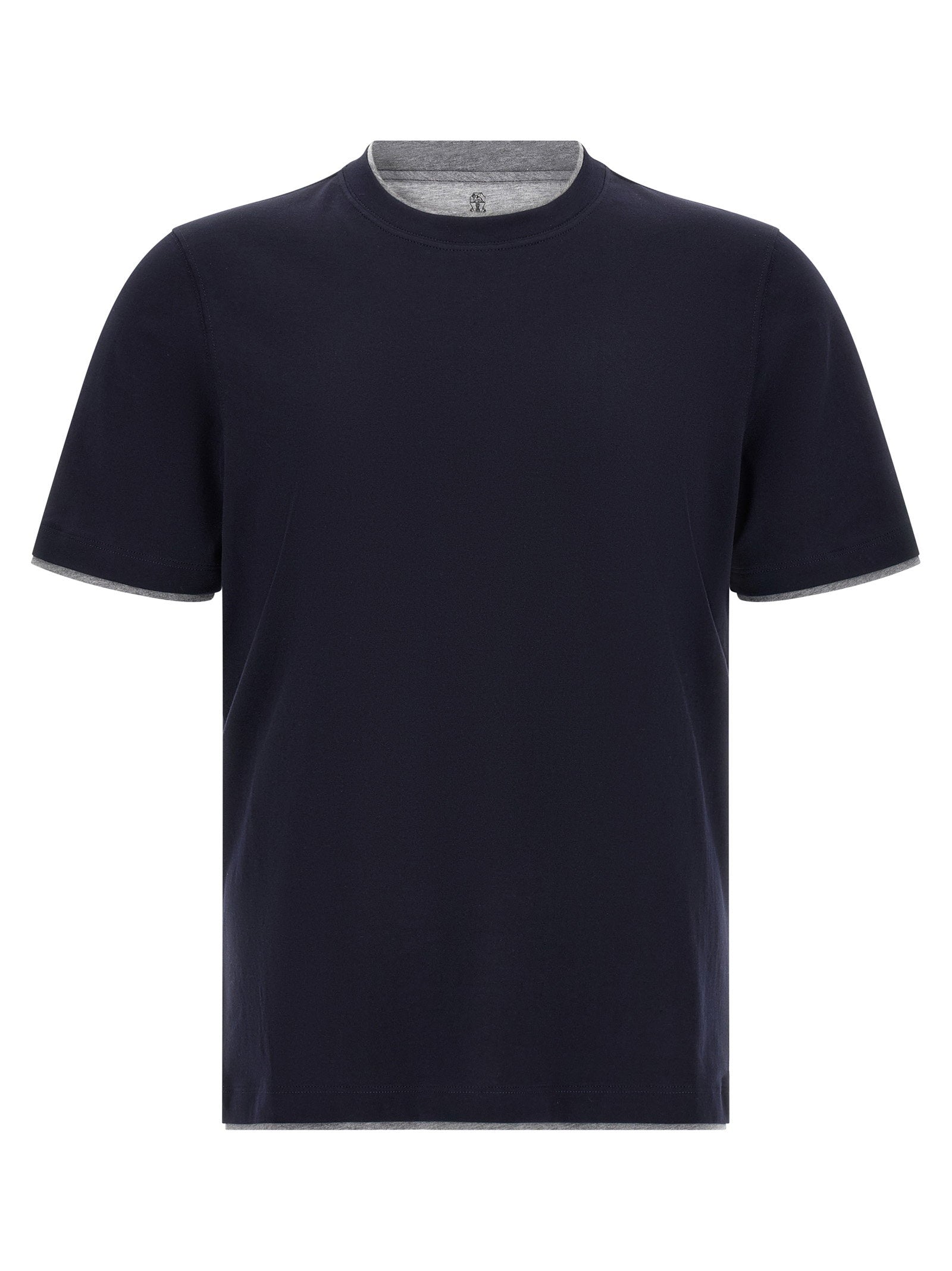 Brunello Cucinelli Double Layer T-shirt – 100% cotton