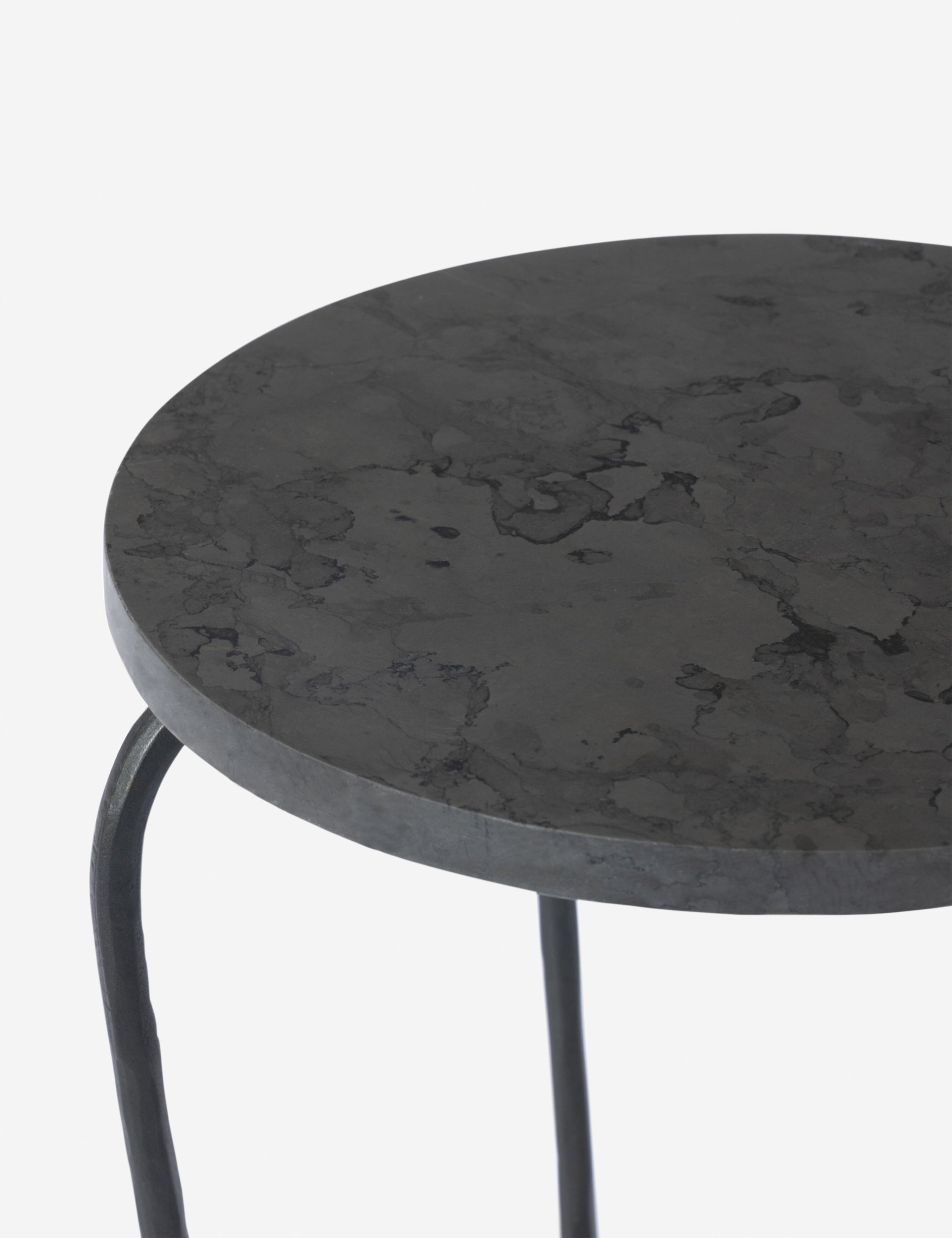 Lulu and Georgia Acala Round Side Table – Grey Marble - view 5
