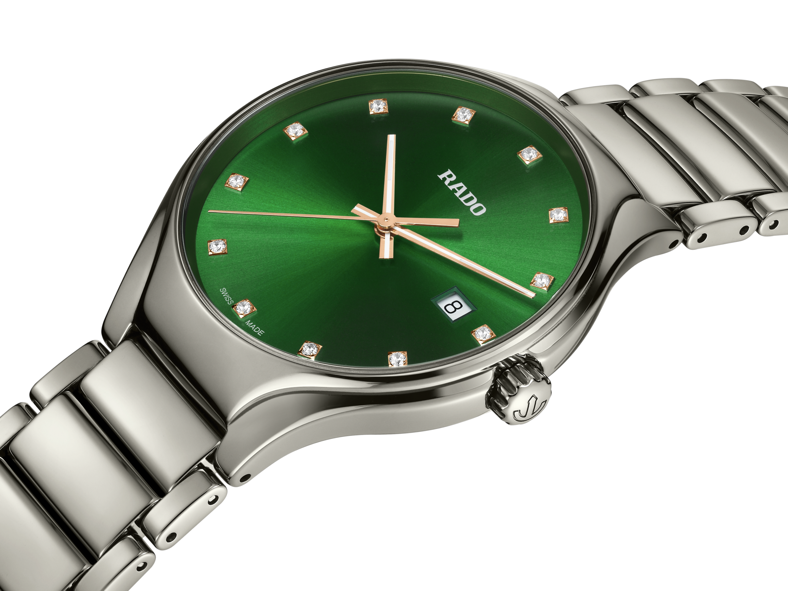 Rado True Round Diamonds Green Dial Unisex 40mm - view 2