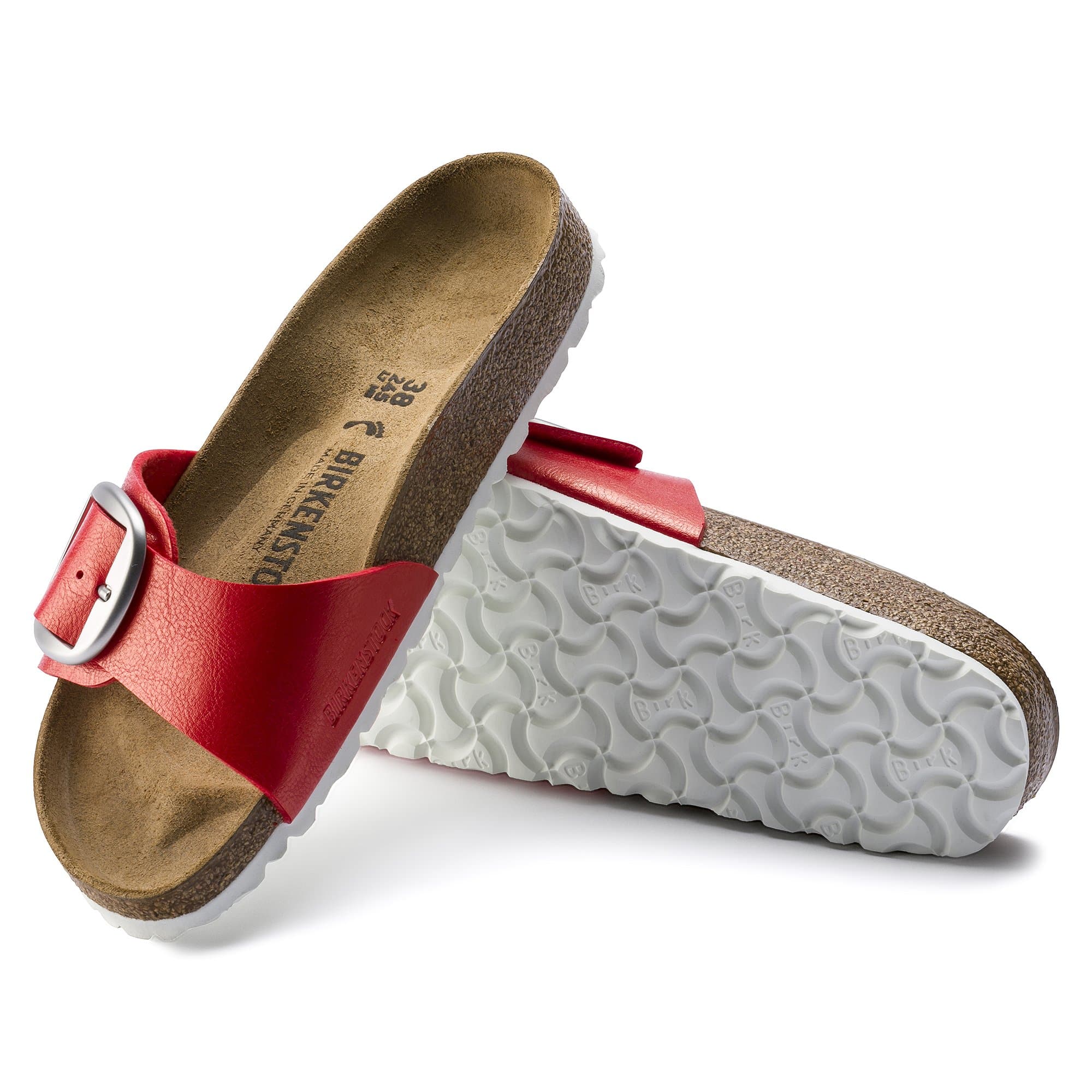 Birkenstock Madrid Big Buckle Birko-Flor – Pink Pink/Graceful Hibiscus