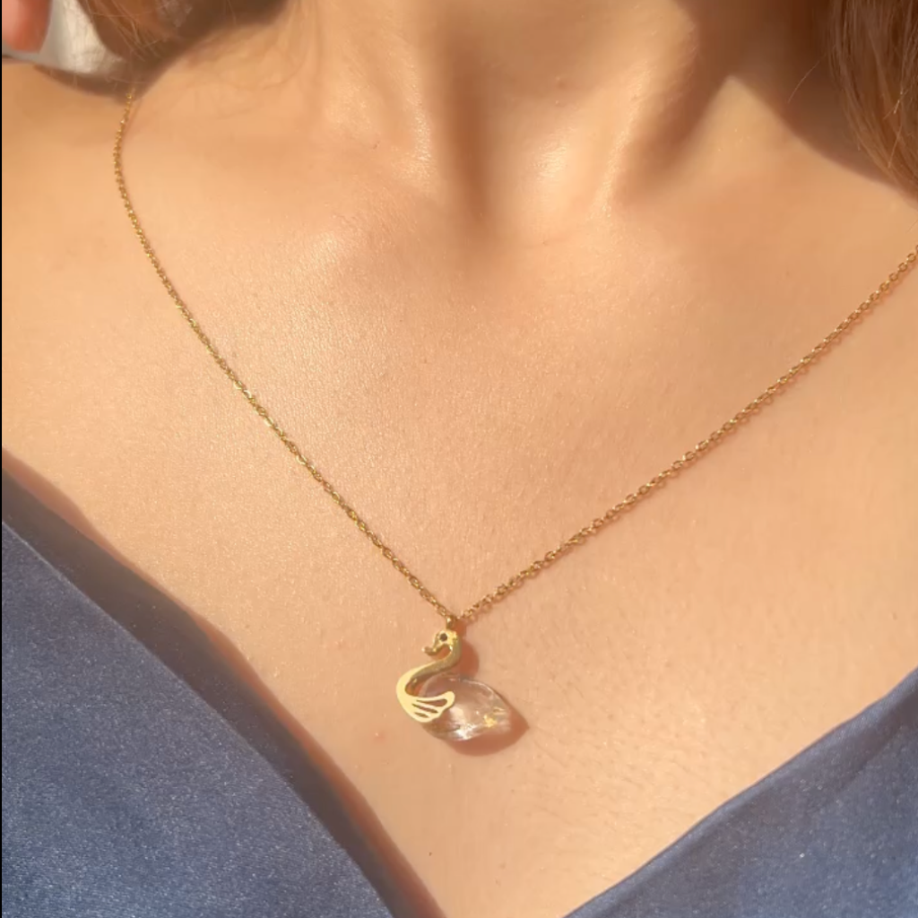 Branta Minimal Swan Necklace - view 2
