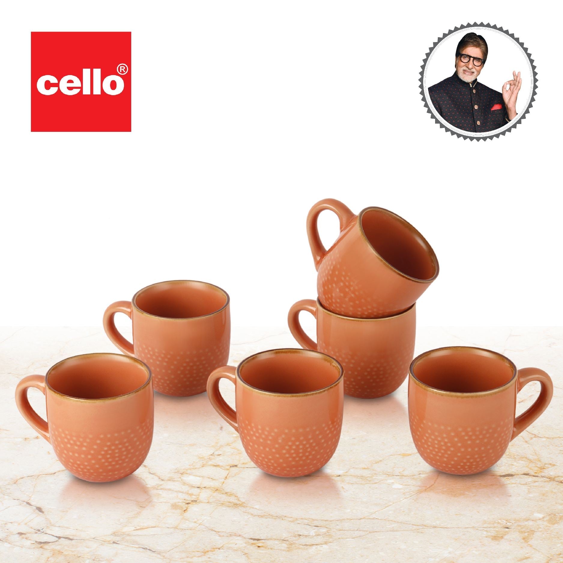 Cello Hampshire 6 Pieces Ceramic Mug - view 31