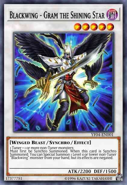 Yu-Gi-Oh! Blackwing - Gram the Shining Star - TDIL-ENSE1 - Super Rare - Limited