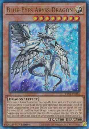 Yu-Gi-Oh! Blue-Eyes Abyss Dragon - RA01-EN016 - Prismatic Ultimate Rare - 1st Edition