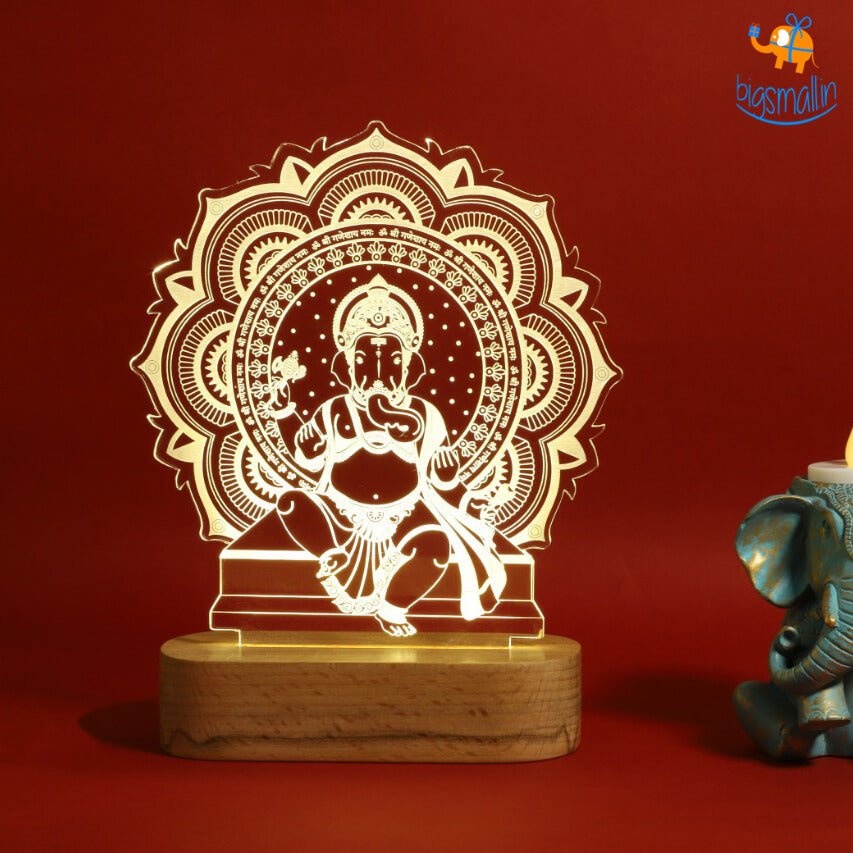 India Vibes Ganesha Hologram Lamp