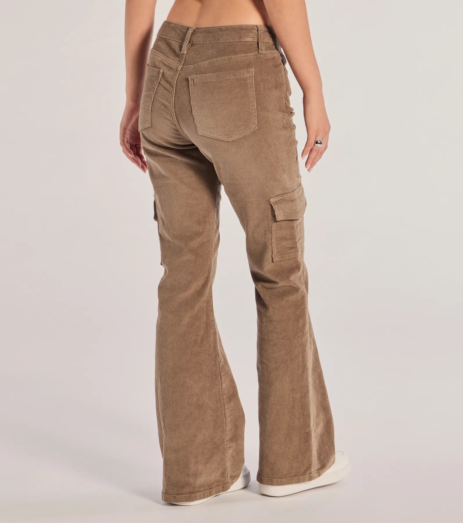 Windsor Effortless And Cool Corduroy Cargo Flare Pants - view 2