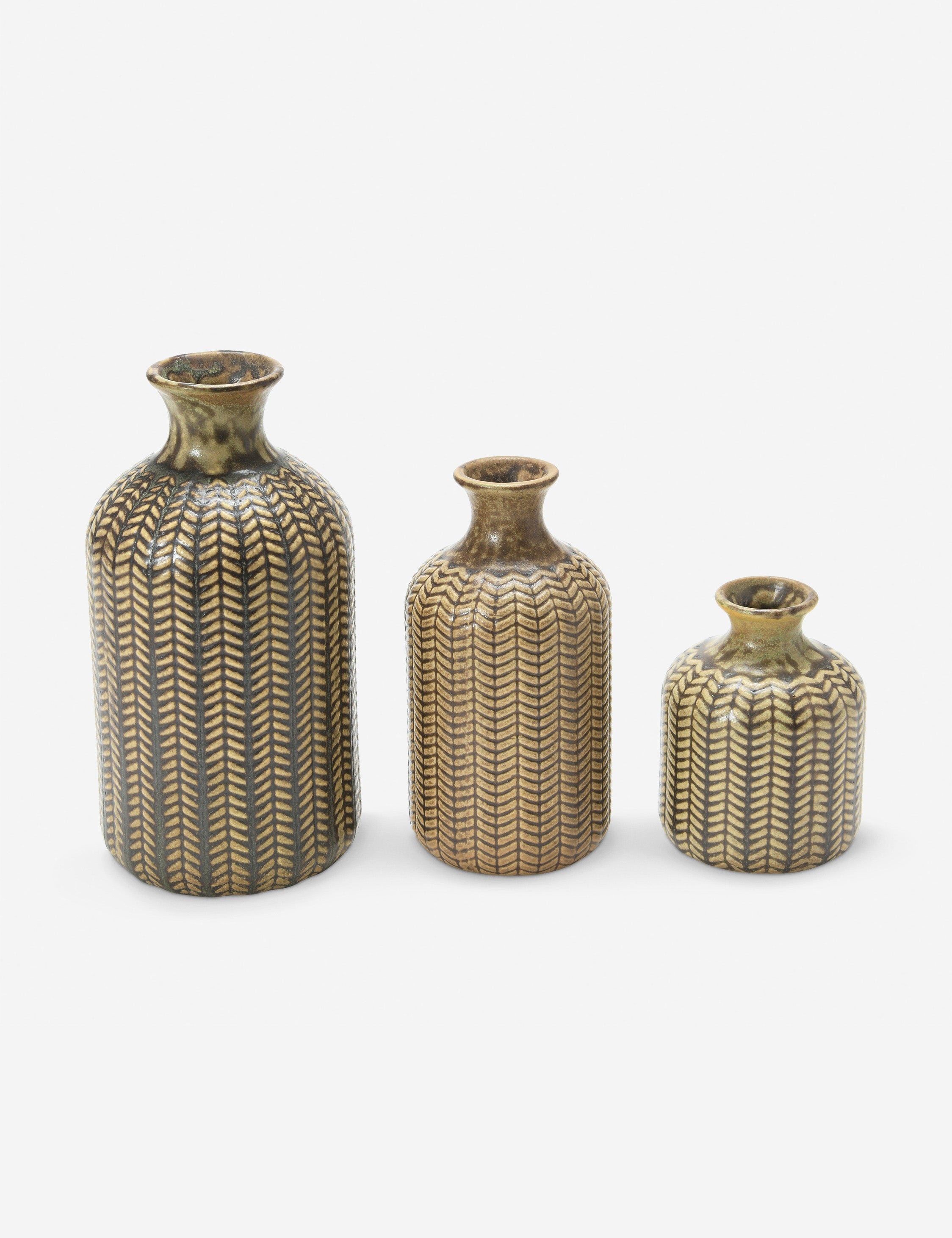 Montalvo vases set – Lulu and Georgia Montalvo Vases (Set of 3) – Olive