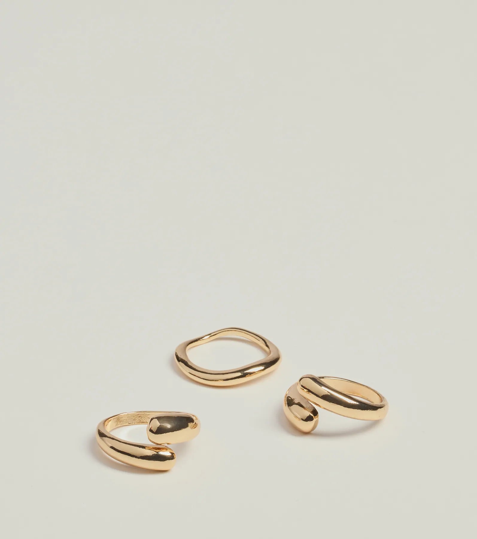 Windsor Minimal Glam Geometric Ring Multipack