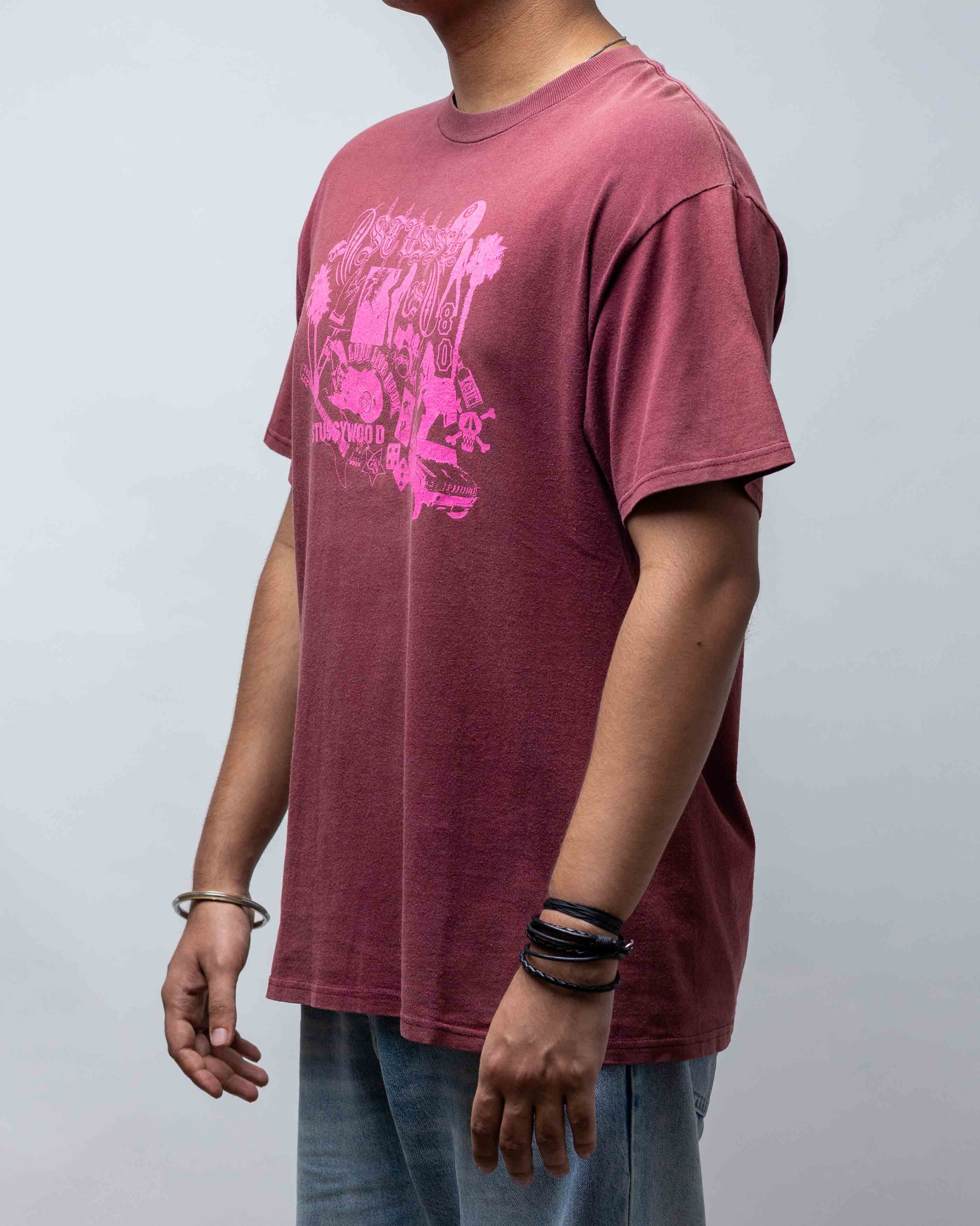 Vintage Stussy wood 90's T-Shirt - view 2