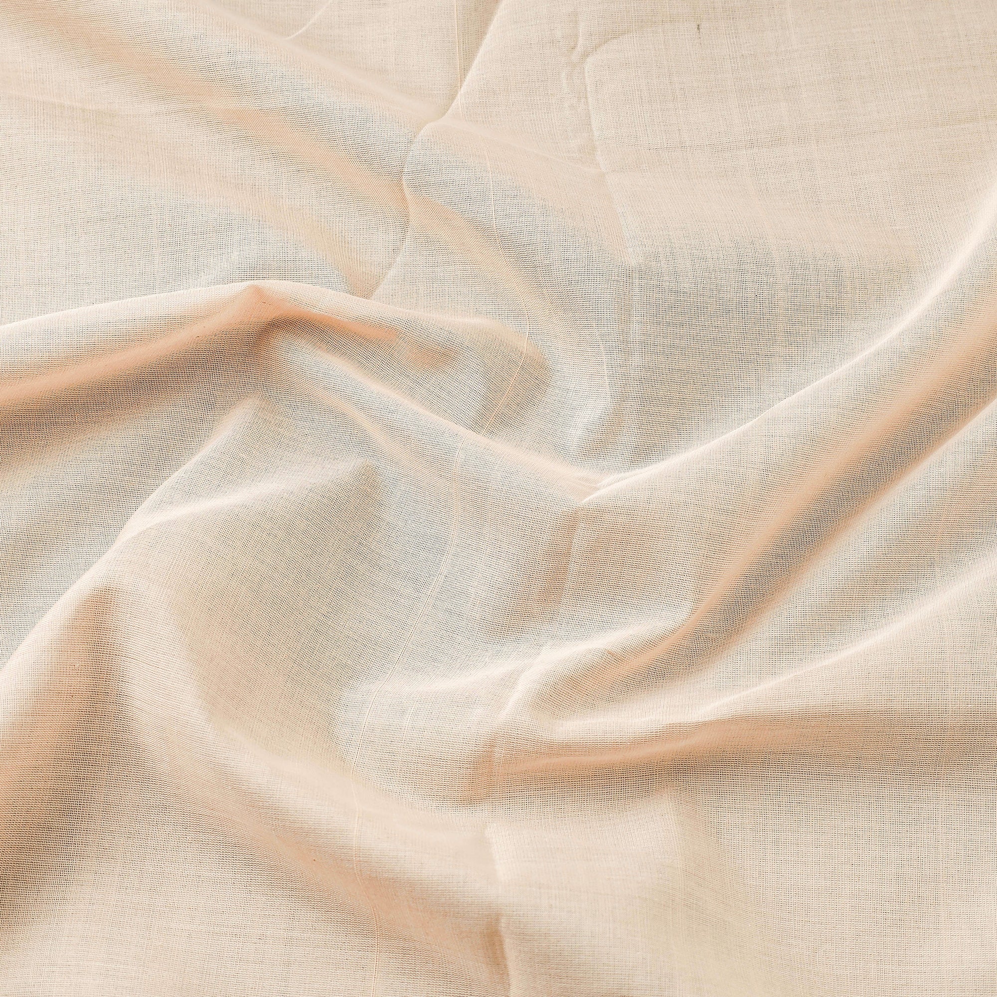 ITOKRI CRAFTS INITIATIVE Beige - Maheshwari Cotton Handloom Fabric - view 3