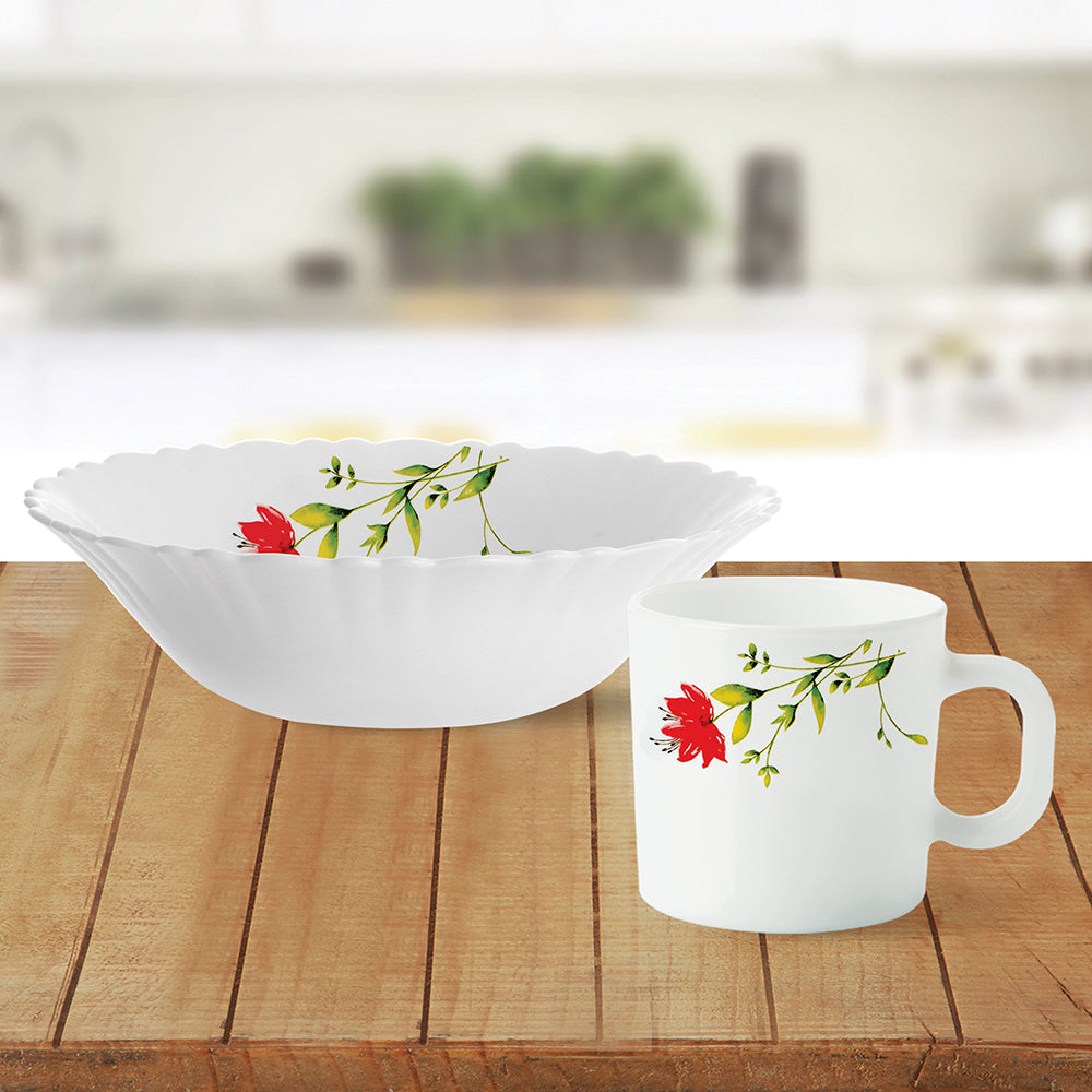 My Borosil Larah by Borosil Oriental Snack Set w Mugs