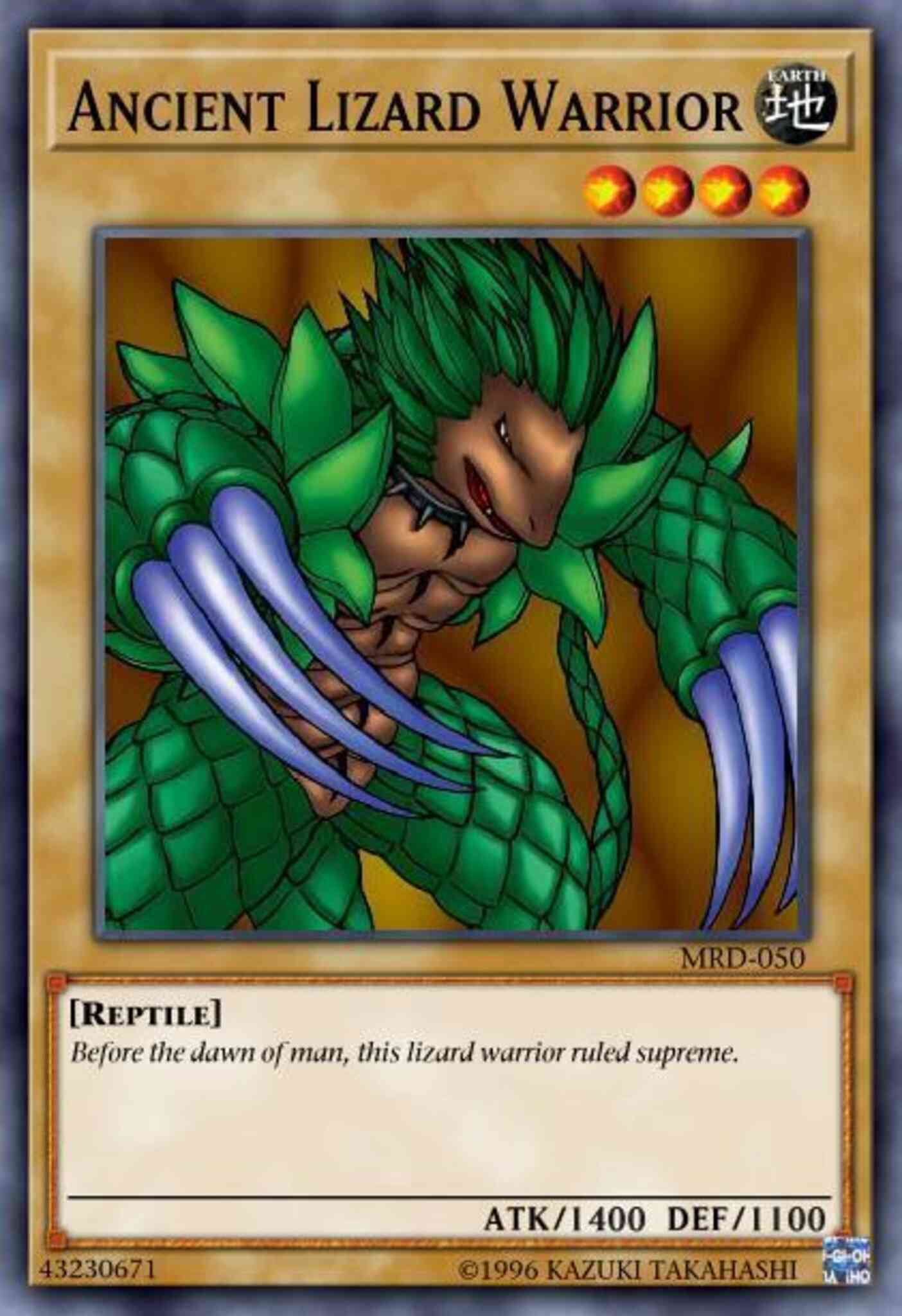 Yu-Gi-Oh! Ancient Lizard Warrior - MRD-050 - Common - Unlimited