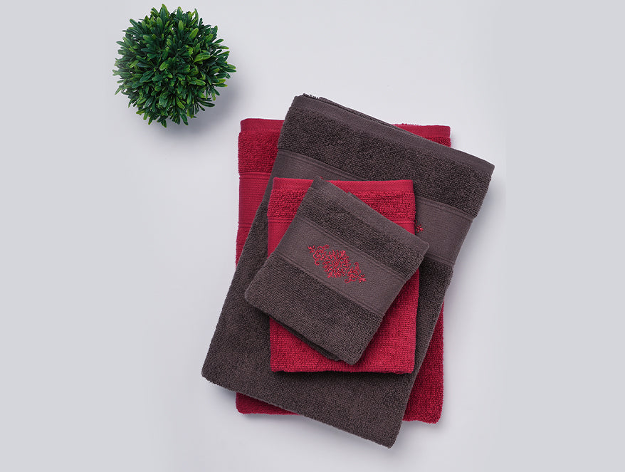 Spaces India Multi 4 Piece 100% Cotton Towel Combo - Aura By Spaces - view 4