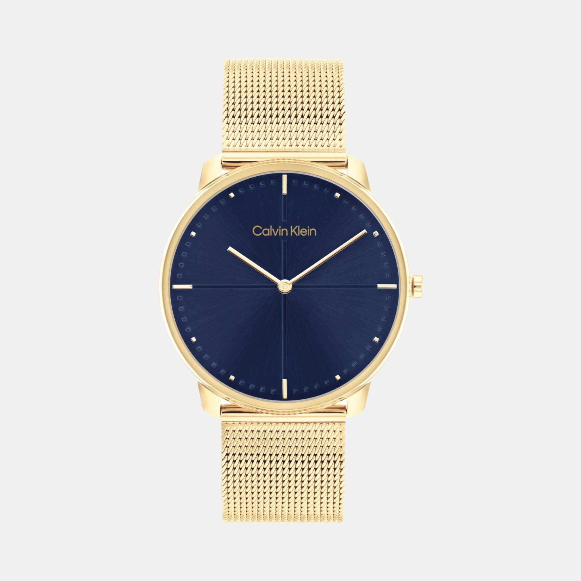 Calvin Klein Ck Iconic Unisex Quartz Blue Dial Analog Stainless Steel Watch 25200153