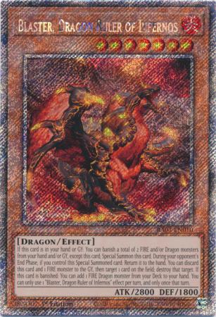 Blaster dragon ruler – Yu-Gi-Oh! Blaster, Dragon Ruler of Infernos - RA03-EN010 - Platinum Secret Rare - 1st Edition