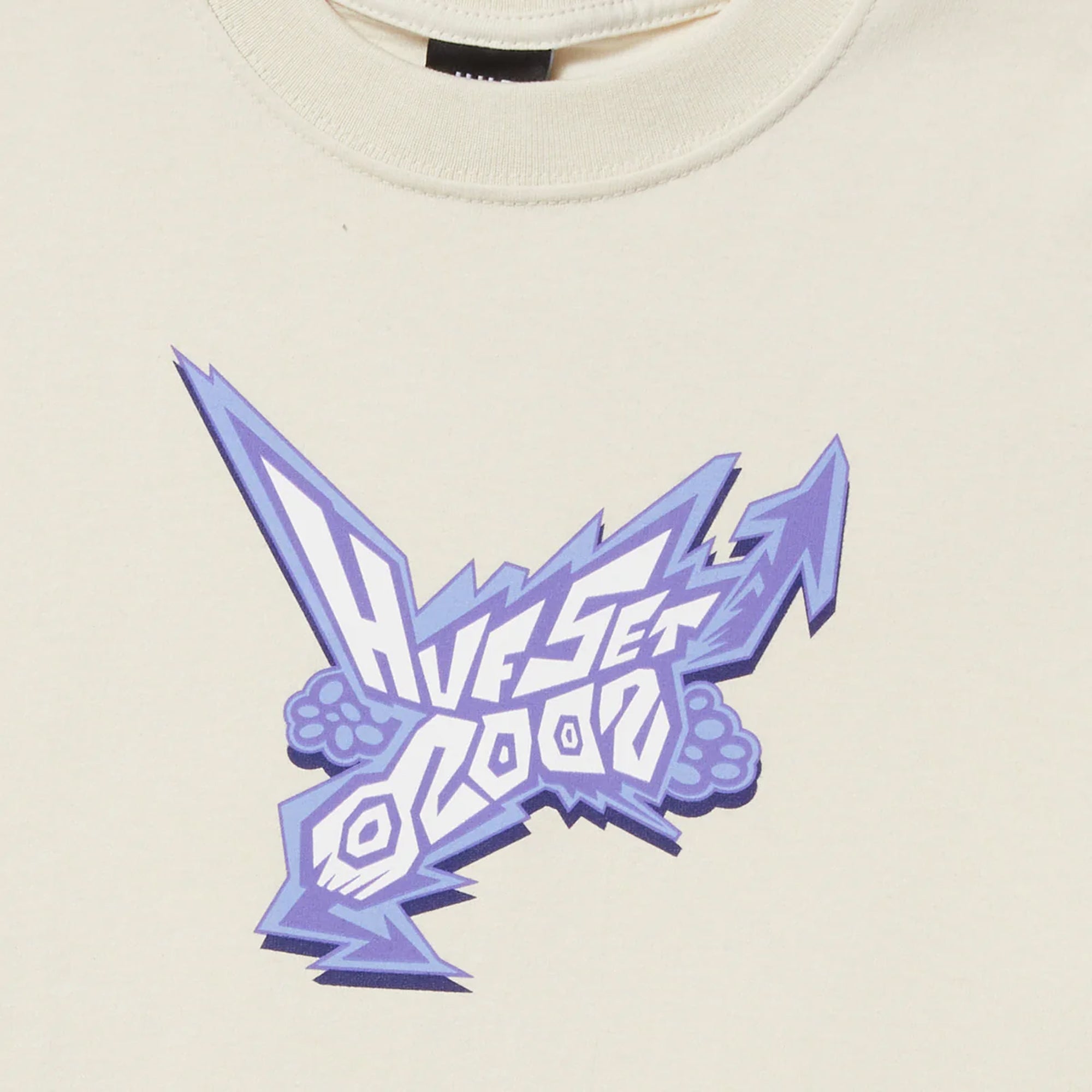 Huf | Radio T-shirt { Bone - view 2