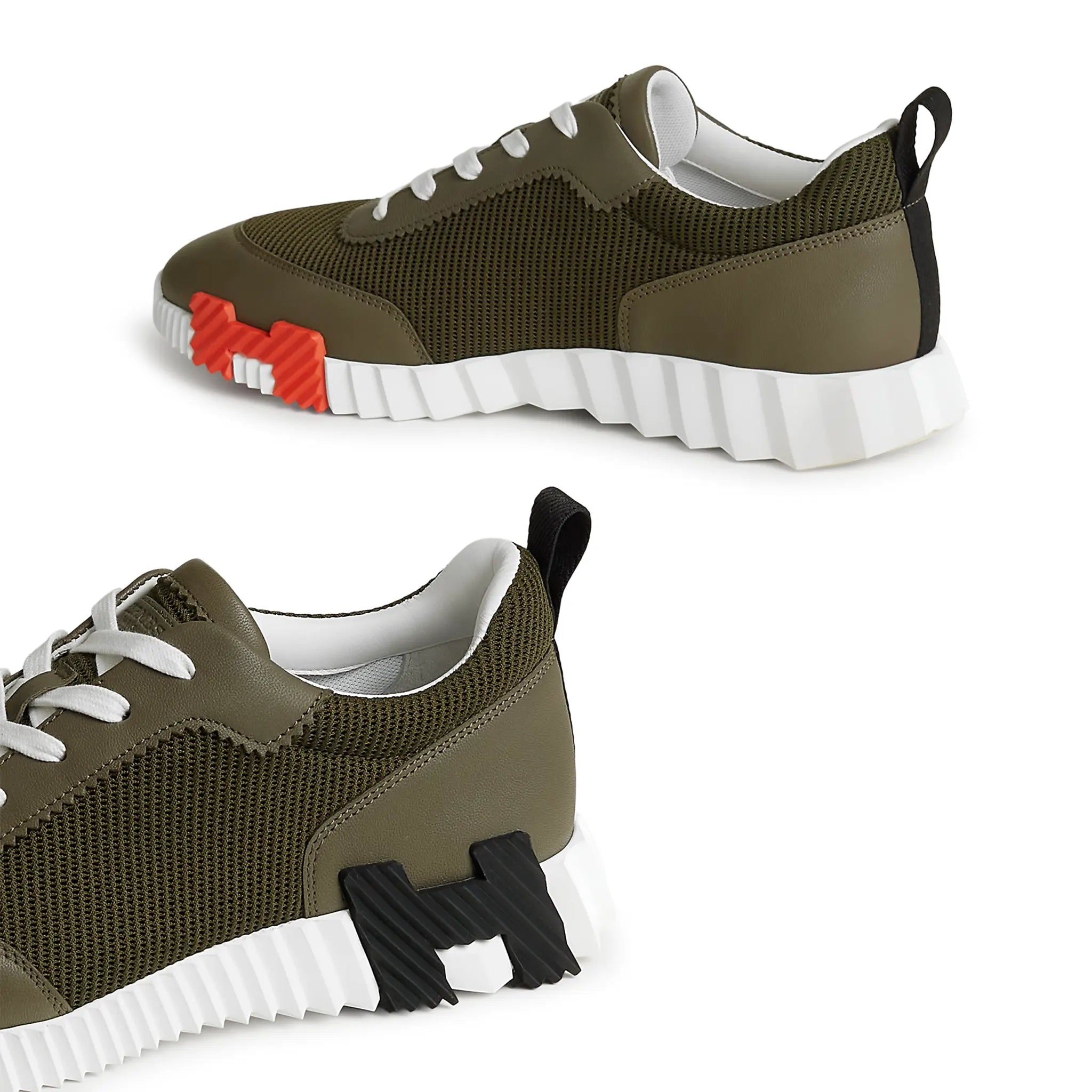 Hermès Paris Bouncing Sneaker Tundra Green - view 4