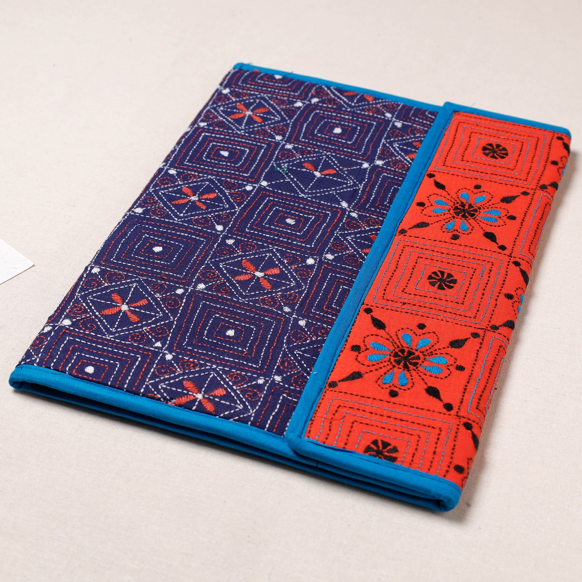 ASALKAAR Bengal Kantha Work Handcrafted File Folder - view 2