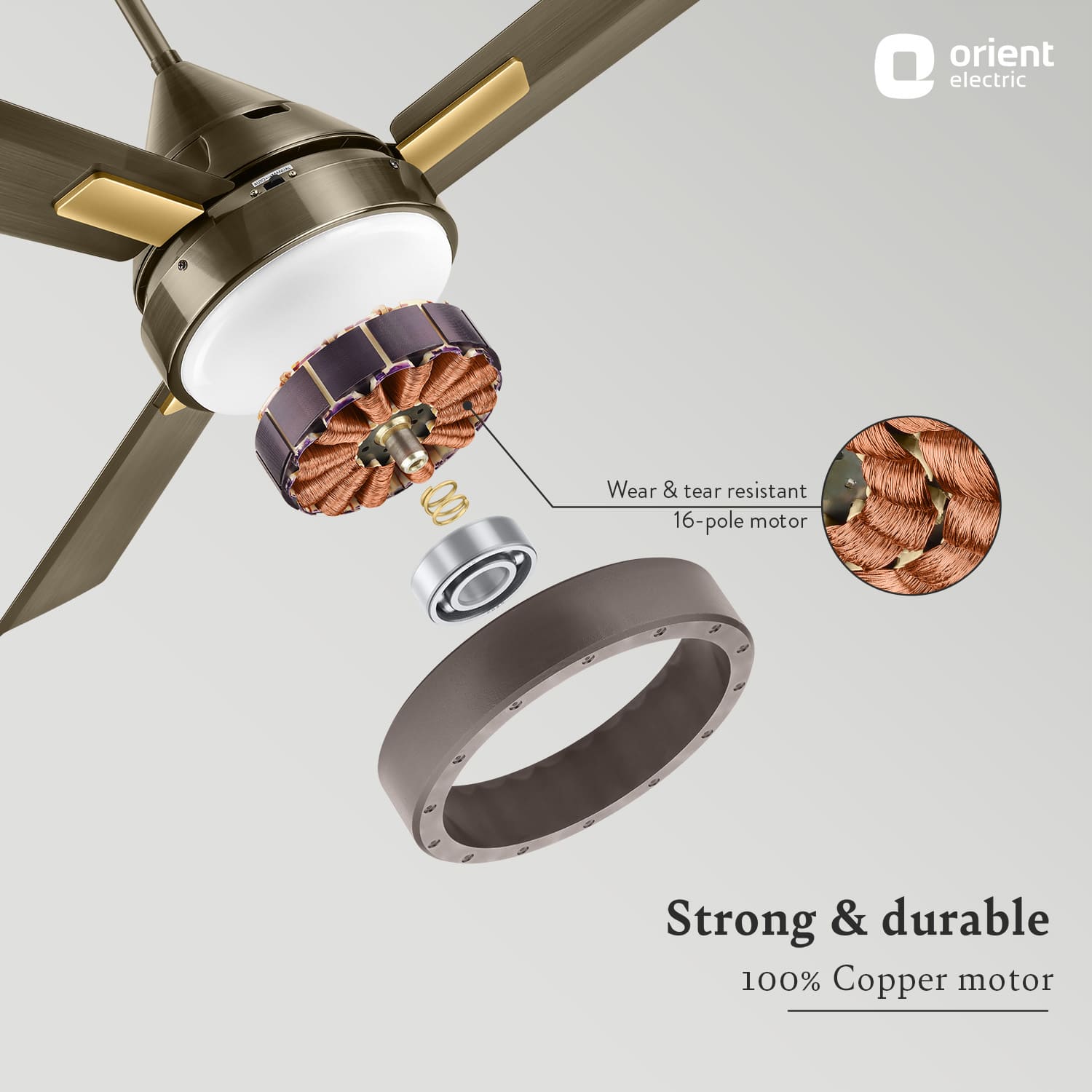 orientelectric Spectra with Remote & Underlight Ceiling Fan - view 20
