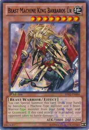 Yu-Gi-Oh! Beast Machine King Barbaros Ür - BP02-EN084 - Mosaic Rare - 1st Edition