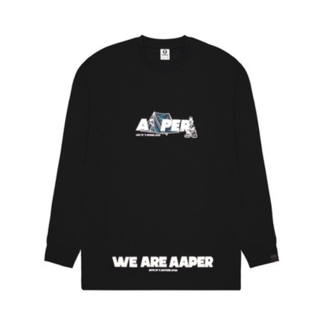 My Store Aaper "Camping Aaper" Long Sleeve Tee