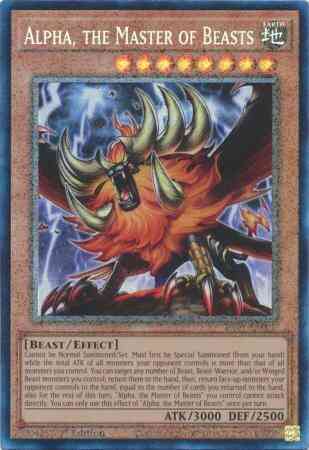 Alpha the master – Yu-Gi-Oh! Alpha, the Master of Beasts - RA01-EN022 - Prismatic Collector's Rare - 1st Edition