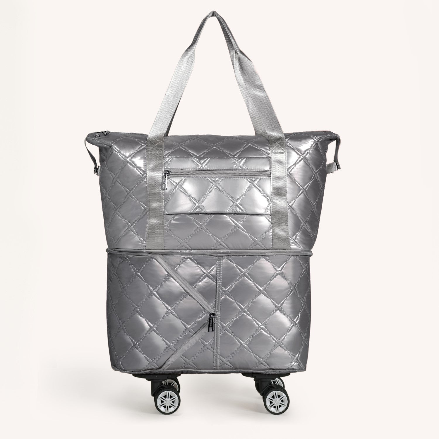 Nestasia Movo Expandable Travel Bag With Removable Wheels Silver - view 9