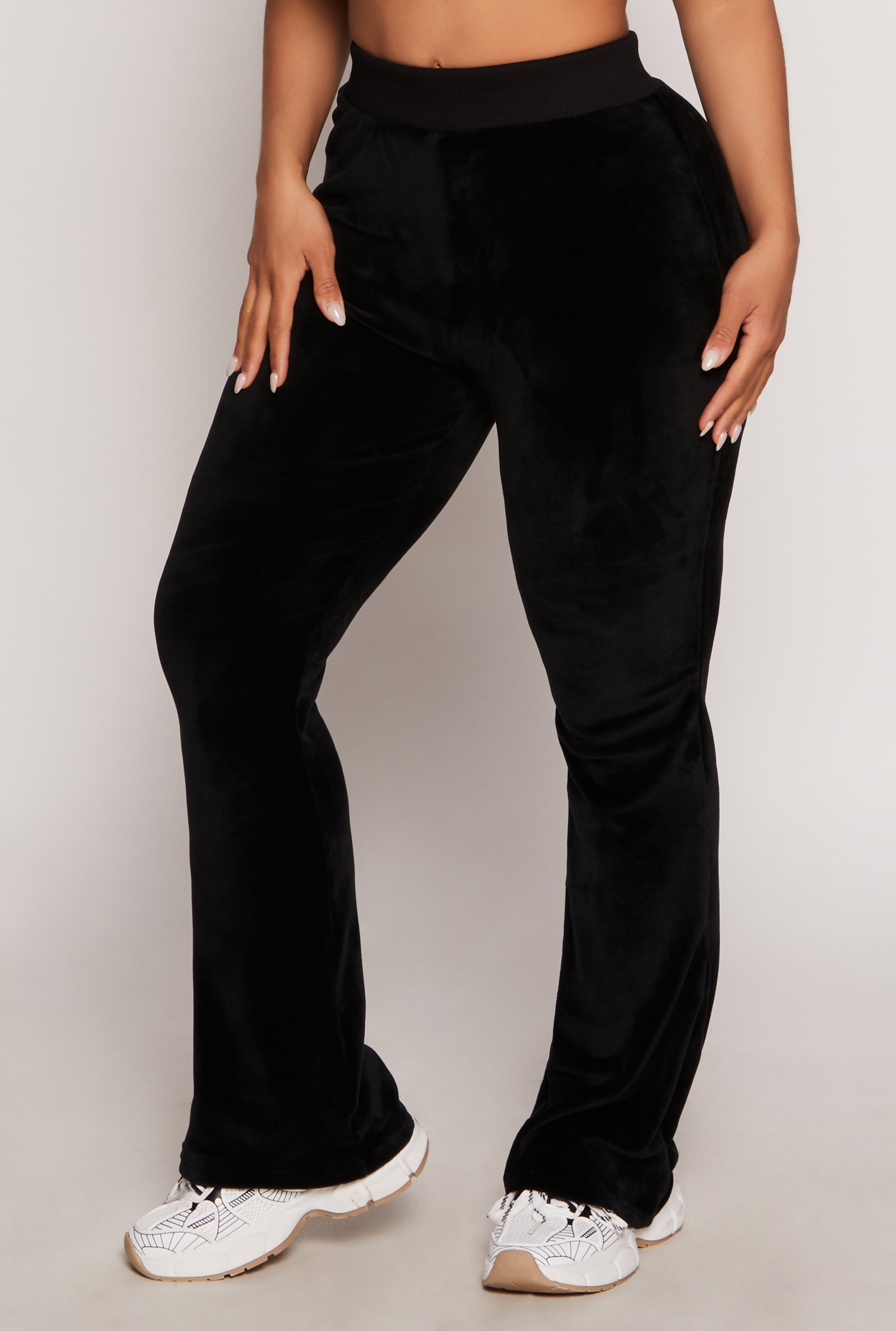 Rainbow Shops Velour Boot Cut Pants – Women's - view 2