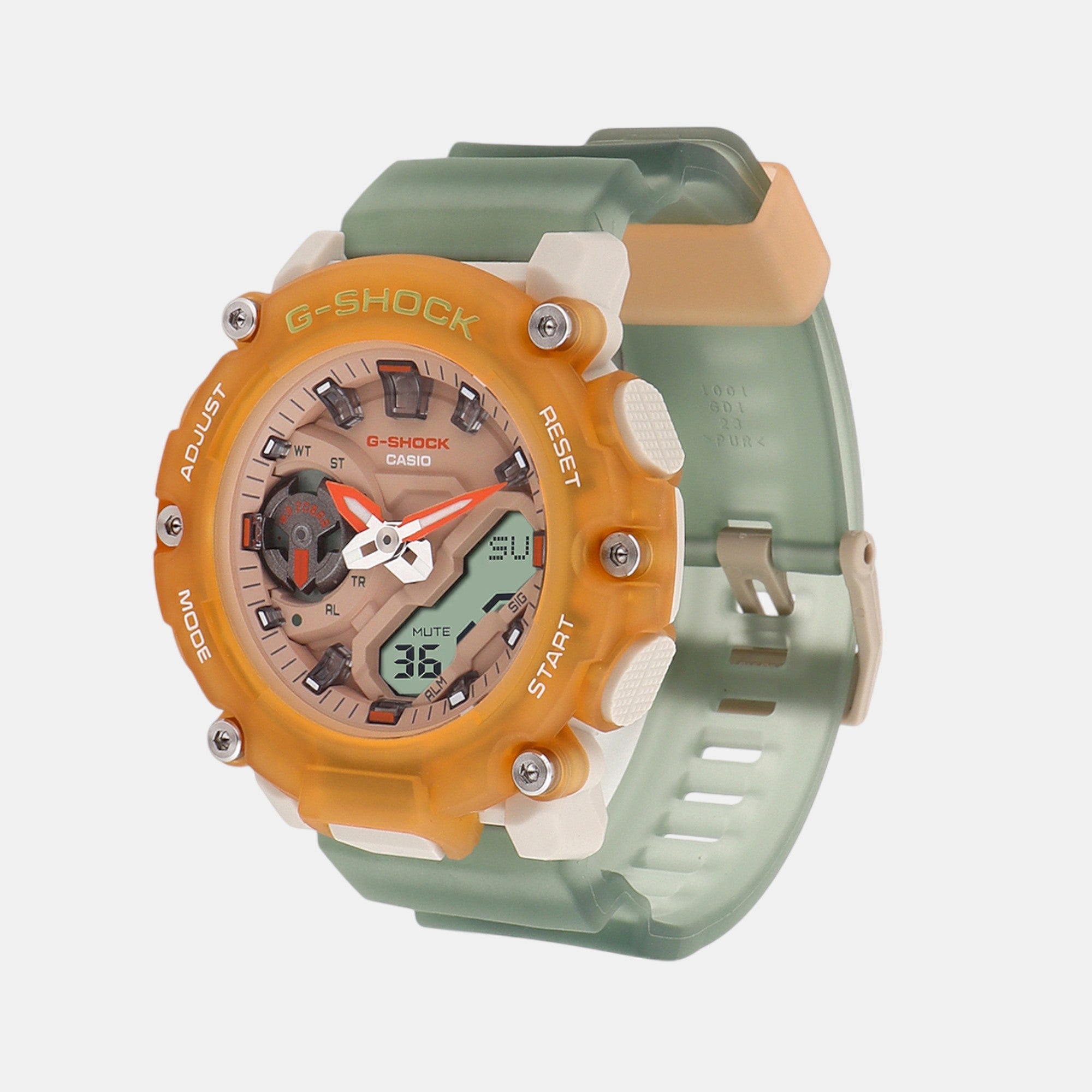Casio G-Shock Women Quartz Orange Dial Analog-Digital Resin Watch G1422 - view 2