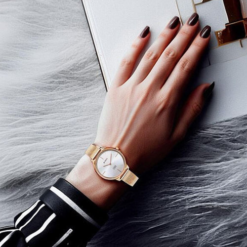 Titan Edge White Dial Analog Stainless Steel Strap watch for Women 34.5mm NT2654WM01 - view 4