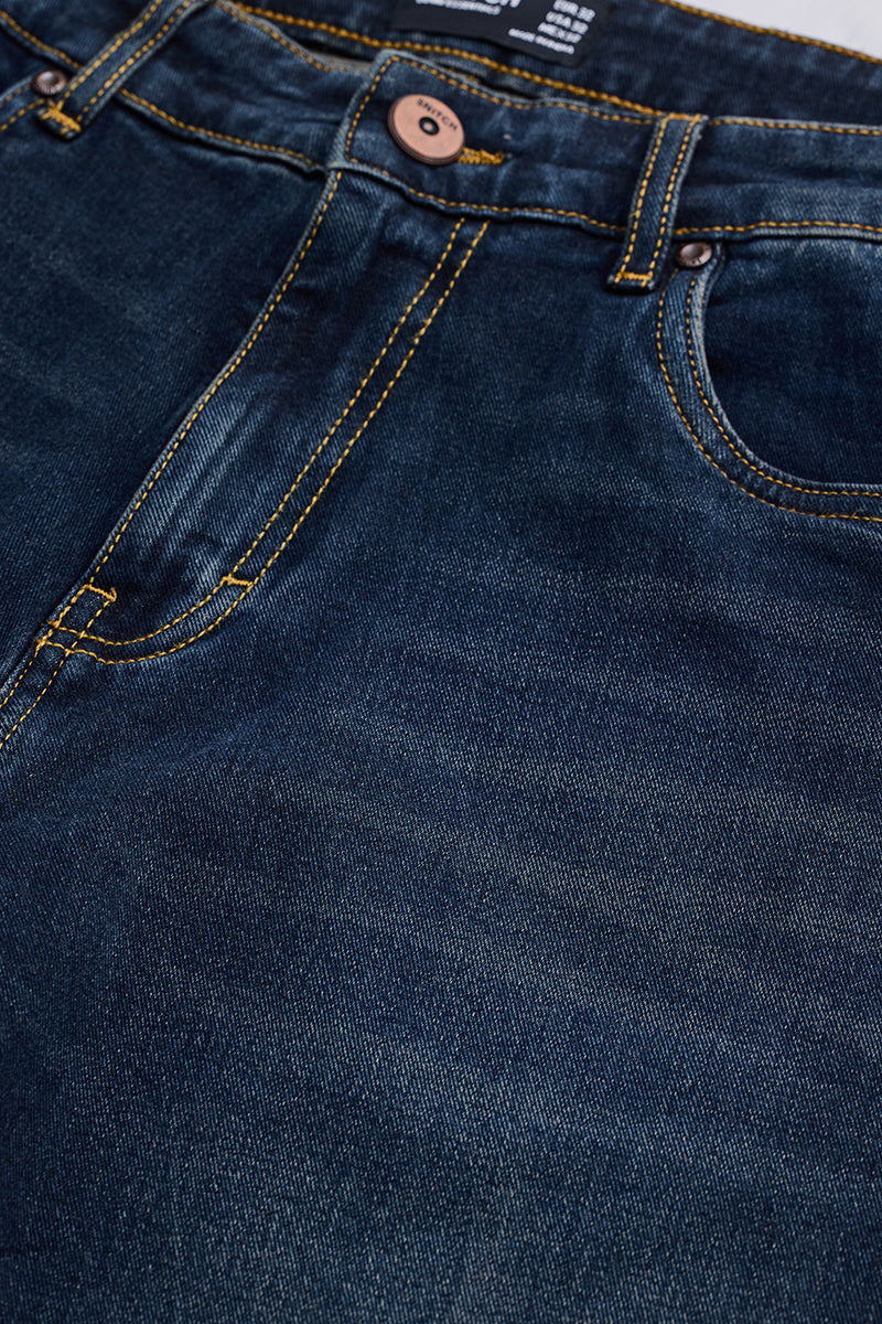 SNITCH Navy Bootcut Jeans - view 2