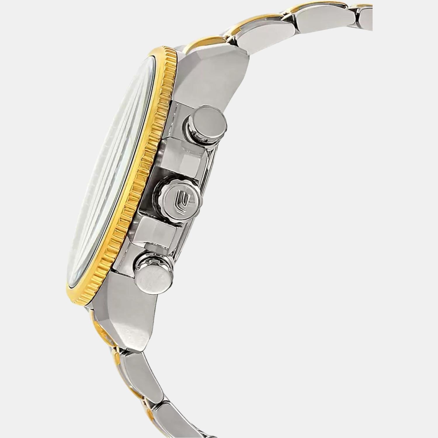 Casio Edifice Men Quartz Gold Dial Chronograph Stainless Steel Watch ED439 - view 3